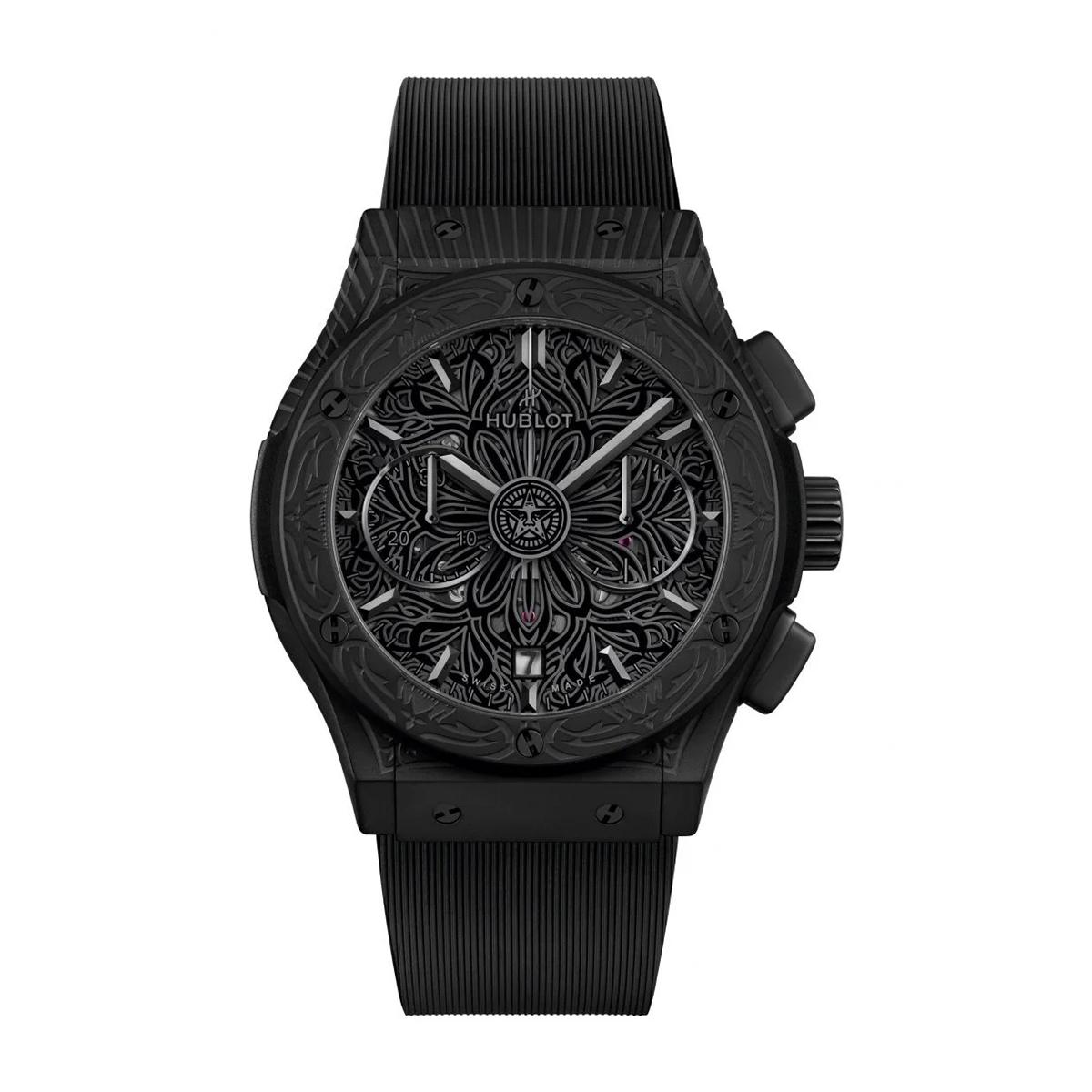 Đồng Hồ Hublot 525.Ci.0117.Rx.Shf22 Classic Fussion Black Dial Nam Đen