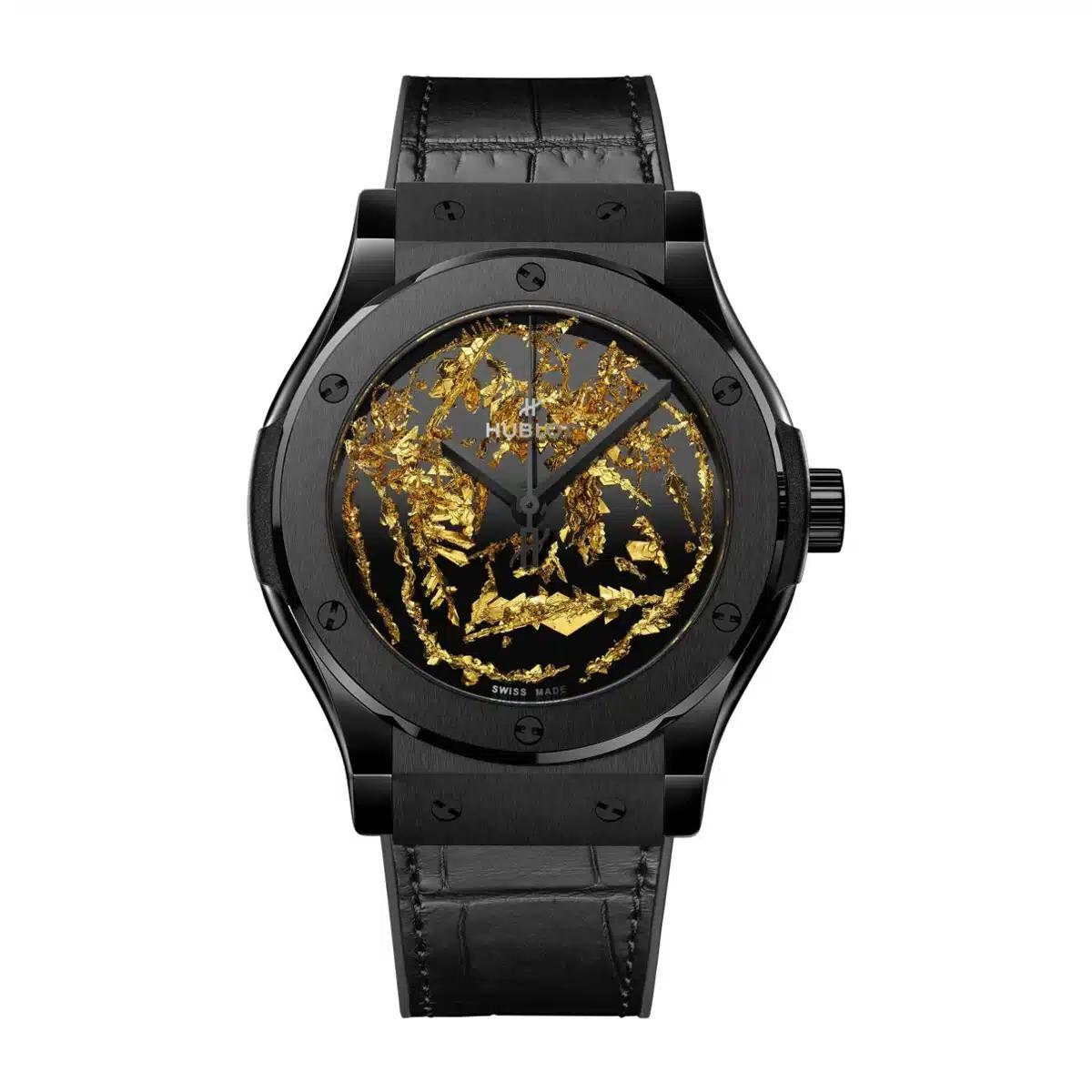 Đồng Hồ Hublot 542.Cx.0660.Lr Classic Black And Gold Dial Nam Đen