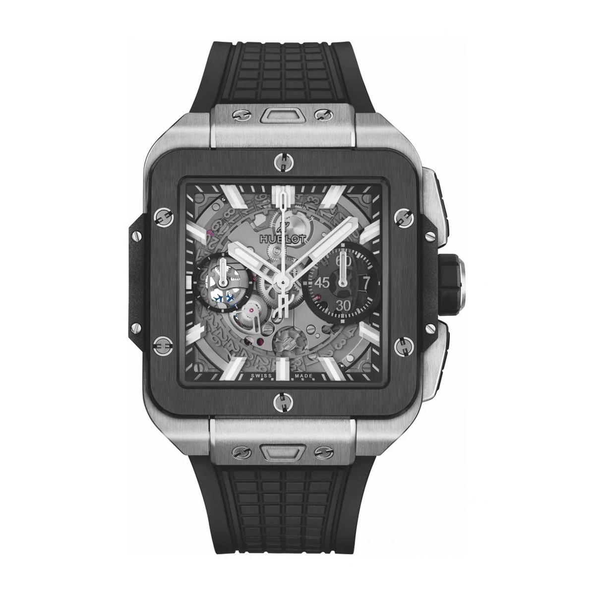 Đồng Hồ Hublot 821.Nm.0170.Rx Square Bang Unico Skeleton Dial Nam Xám