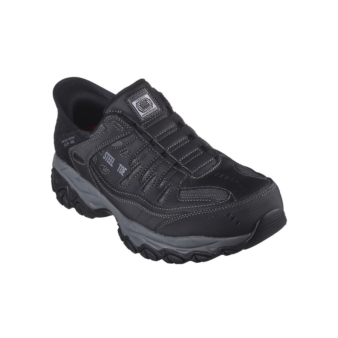 Giày Skechers Slip-Ins Work: Cankton - Faison Nam Đen