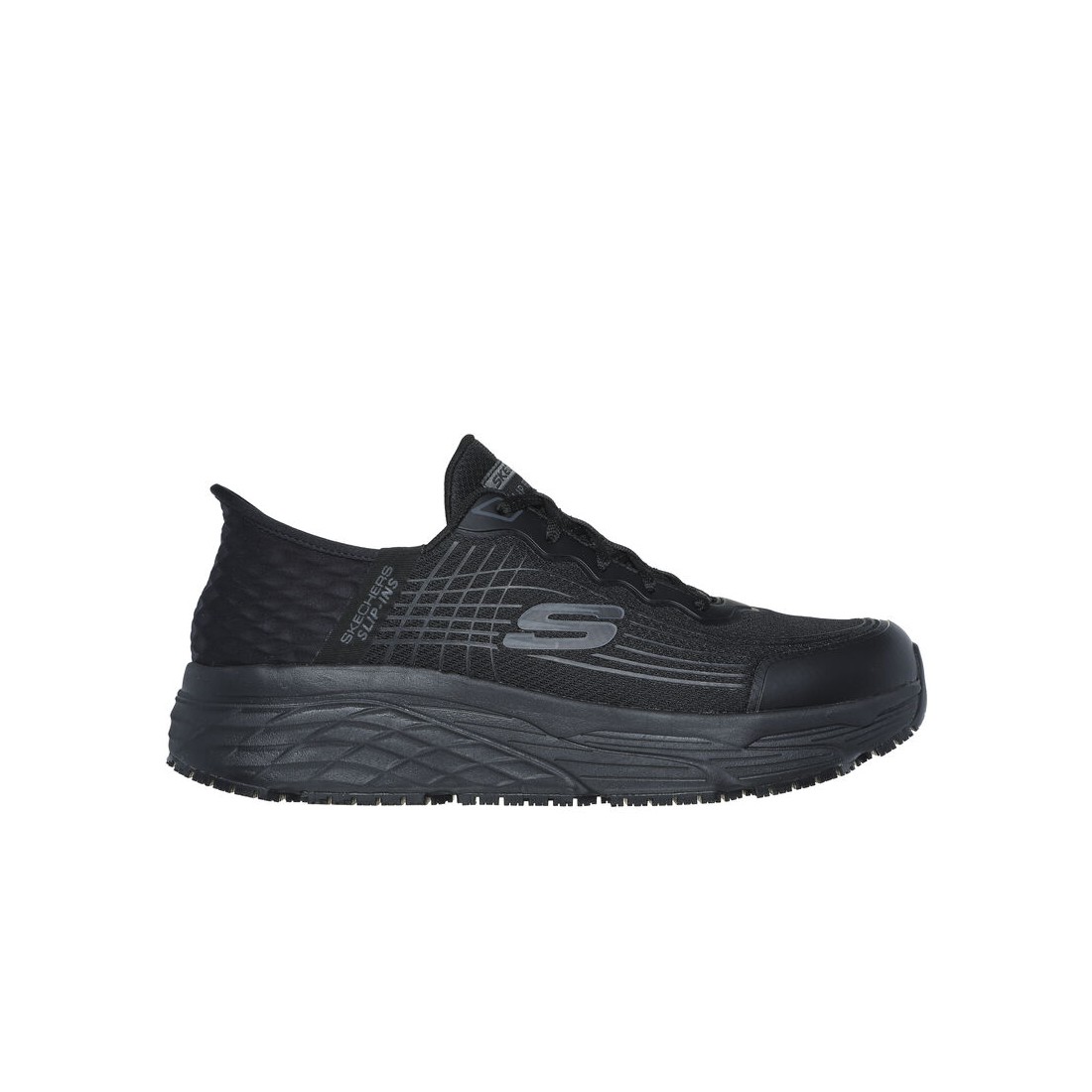 Giày Skechers Slip-Ins Rf Work: Max Cushioning Elite Nam Đen