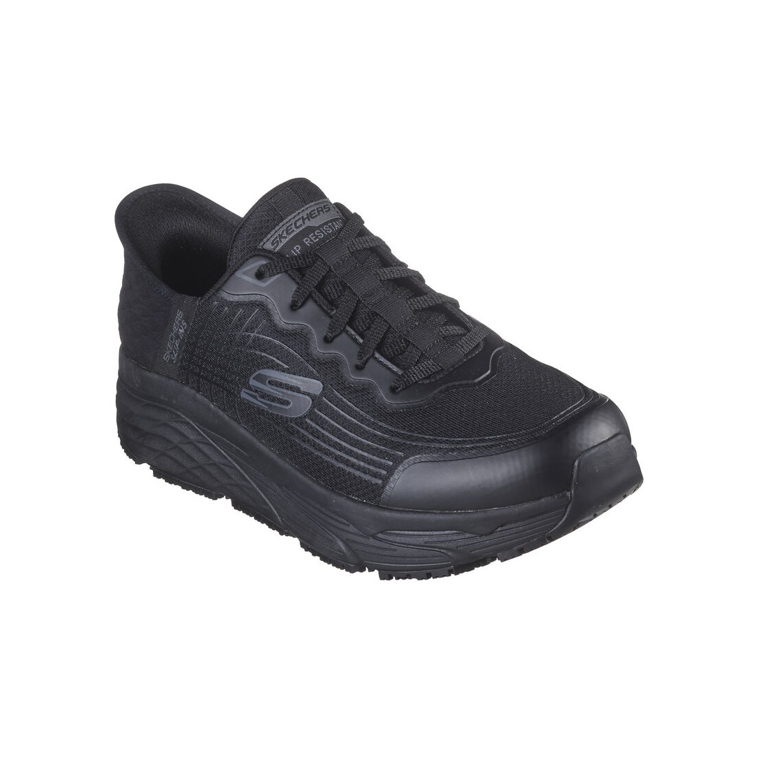 Giày Skechers Slip-Ins Rf Work: Max Cushioning Elite Nam Đen