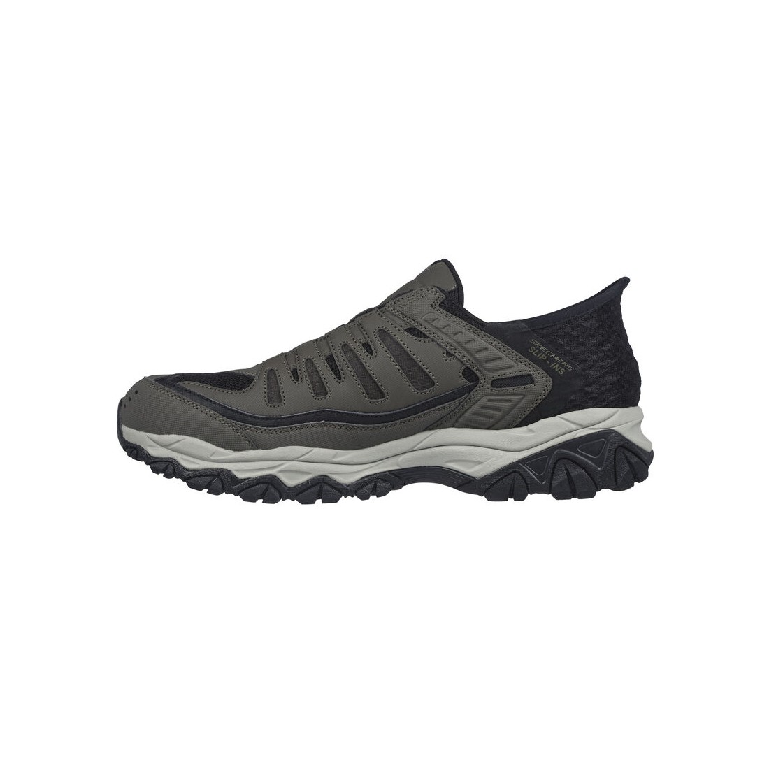 Giày Skechers Slip-Ins: After Burn M. Fit - Ridgeburn Nam Nâu