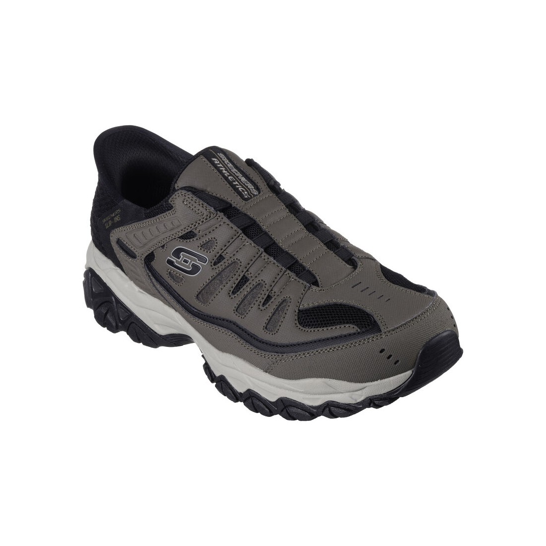 Giày Skechers Slip-Ins: After Burn M. Fit - Ridgeburn Nam Nâu