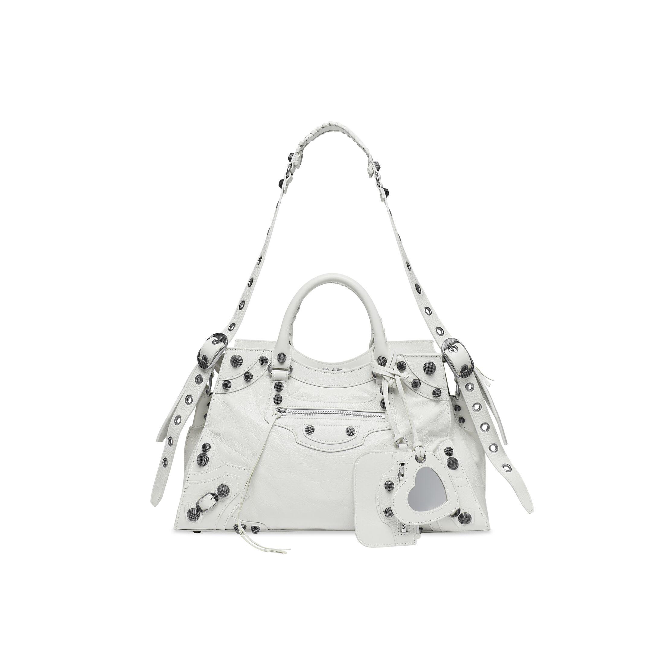 Túi Balenciaga Neo Cagole City Handbag Nữ Trắng