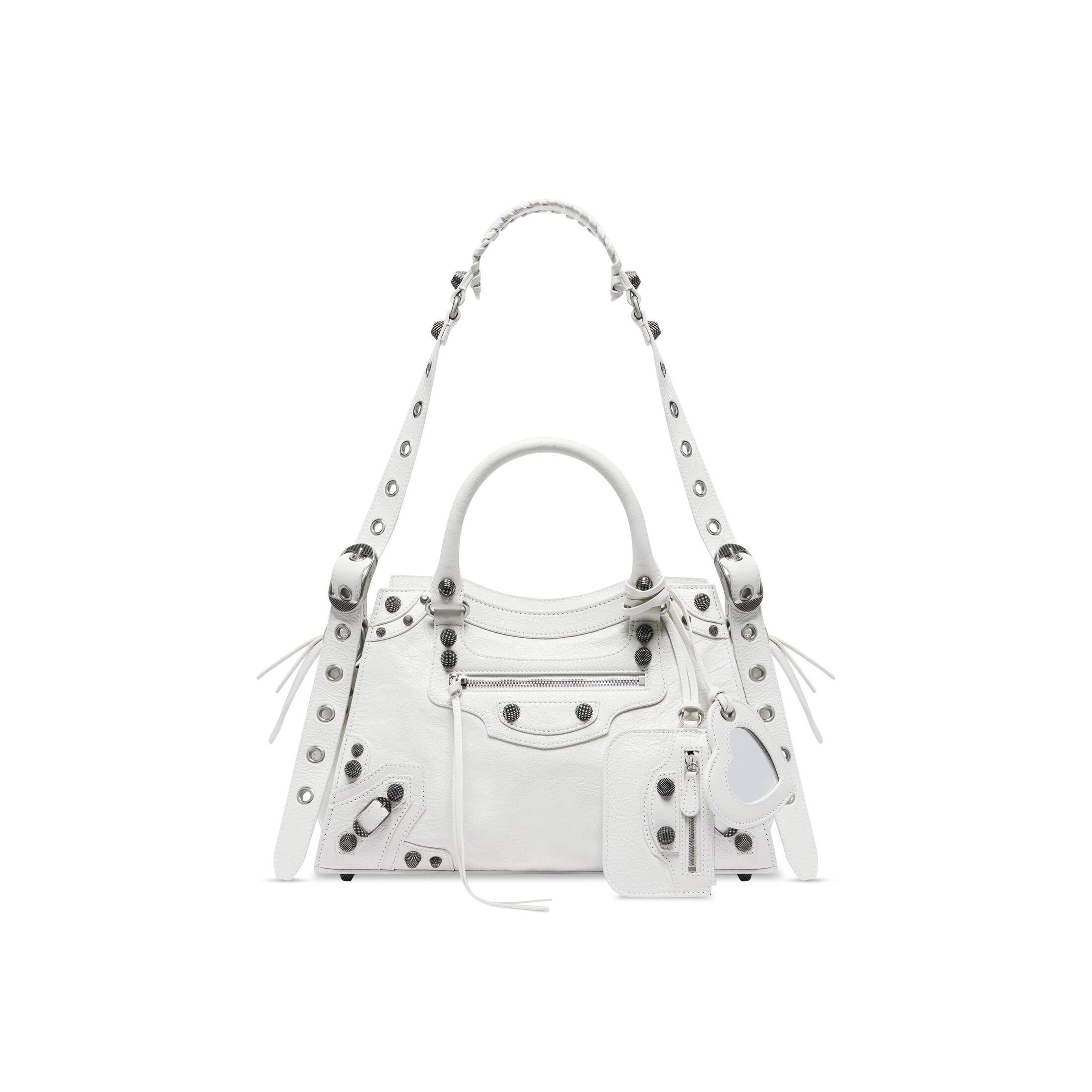 Túi Balenciaga Neo Cagole City Small Handbag Nữ Trắng