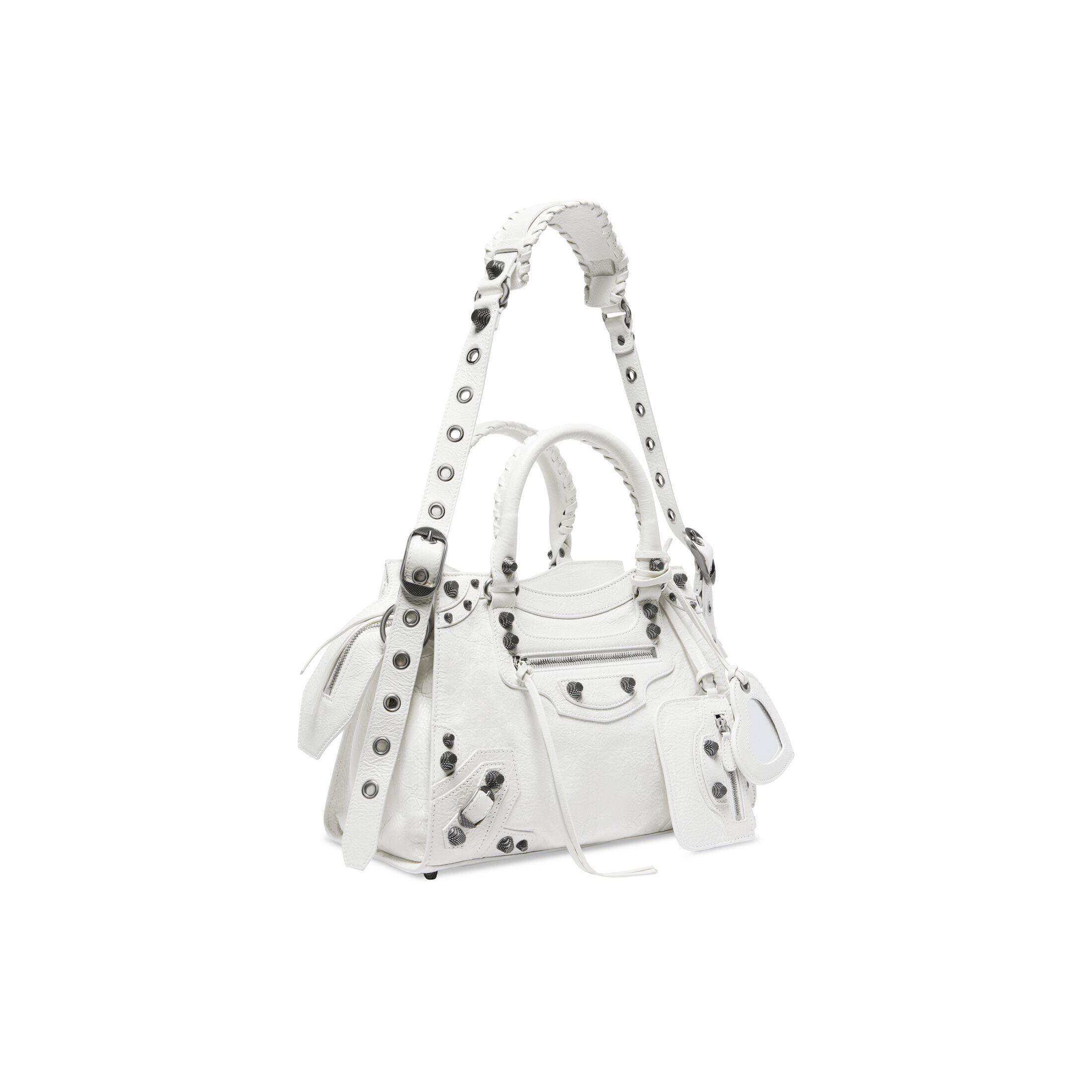 Túi Balenciaga Neo Cagole City Small Handbag Nữ Trắng