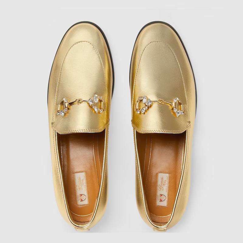 Giày Gucci Jordaan Loafer Nữ Vàng