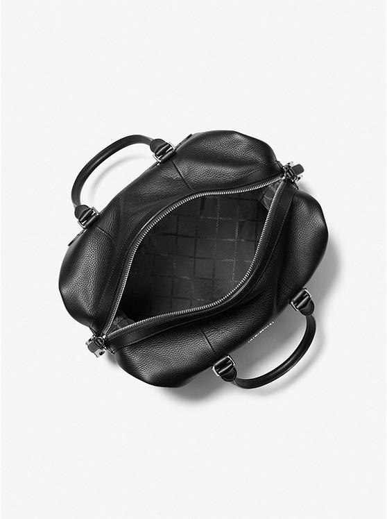 Túi Michael Kors Hudson Medium Pebbled Leather Duffel Bag Nam Đen