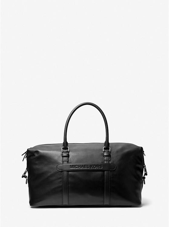 Túi Michael Kors Varick Leather Duffel Bag Nam Đen