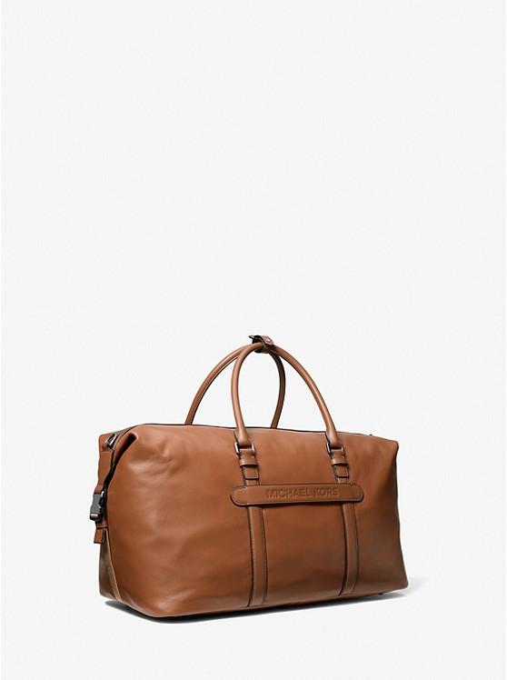 Túi Michael Kors Varick Leather Duffel Bag Nam Nâu