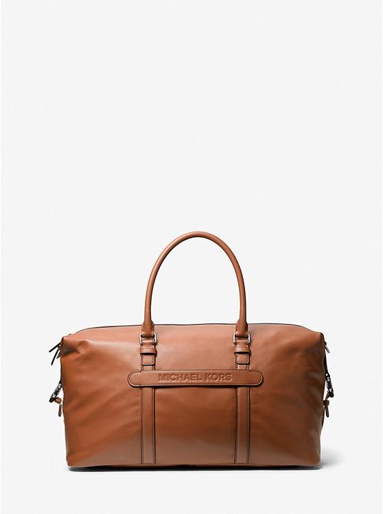 Túi Michael Kors Varick Leather Duffel Bag Nam Nâu