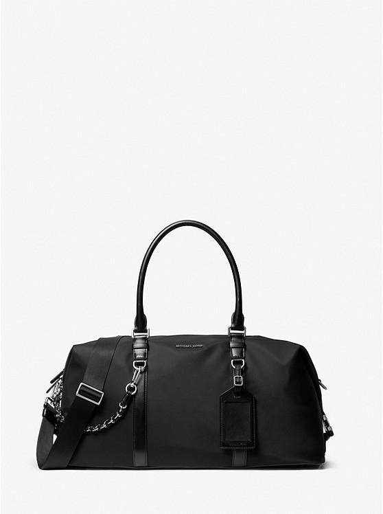 Túi Michael Kors Brooklyn Recycled Nylon Duffel Bag Nam Đen