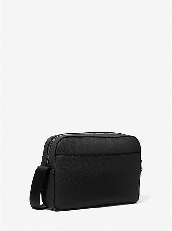 Túi Michael Kors Hudson Pebbled Leather Utility Crossbody Bag Nam Đen