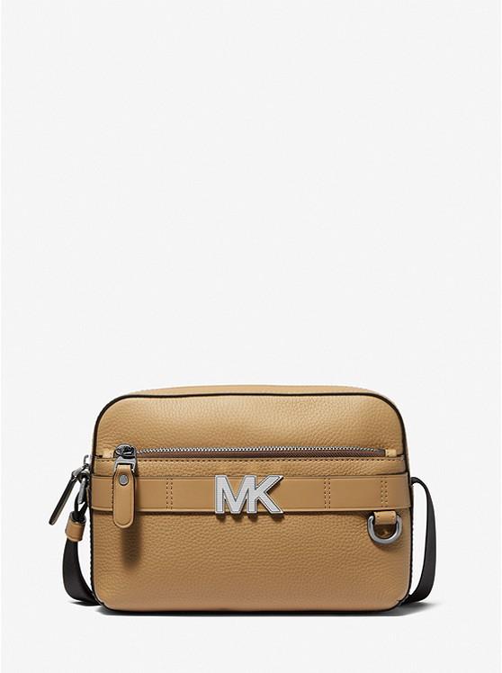 Túi Michael Kors Hudson Pebbled Leather Utility Crossbody Bag Nam Be