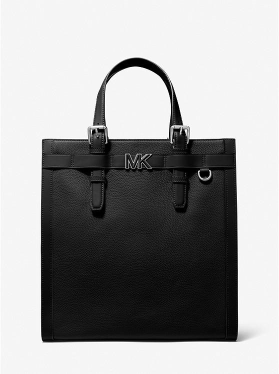 Túi Michael Kors Hudson Pebbled Leather Tote Bag Nam Đen