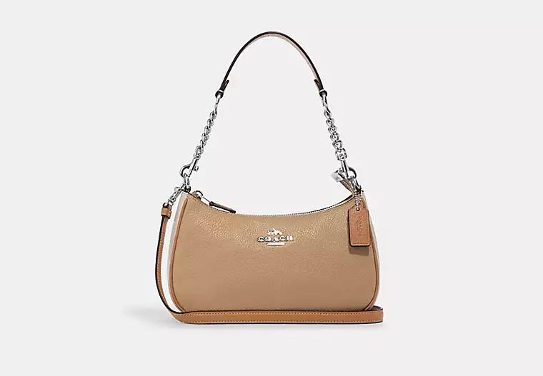 Túi Coach Teri Shoulder Bag In Colorblock Nữ Be