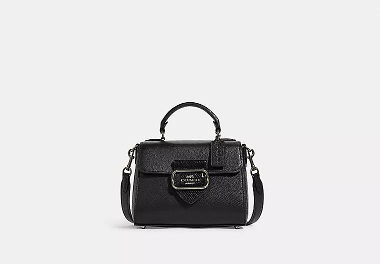 Túi Coach Morgan Top Handle Satchel Nữ Đen