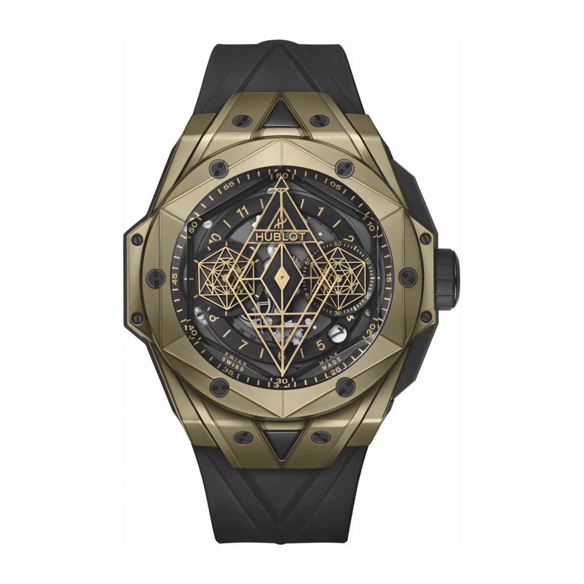 Đồng Hồ Hublot 418.Mx.1103.Rx.Mxm22 Big Bang Skeleton Dial Nam Đen