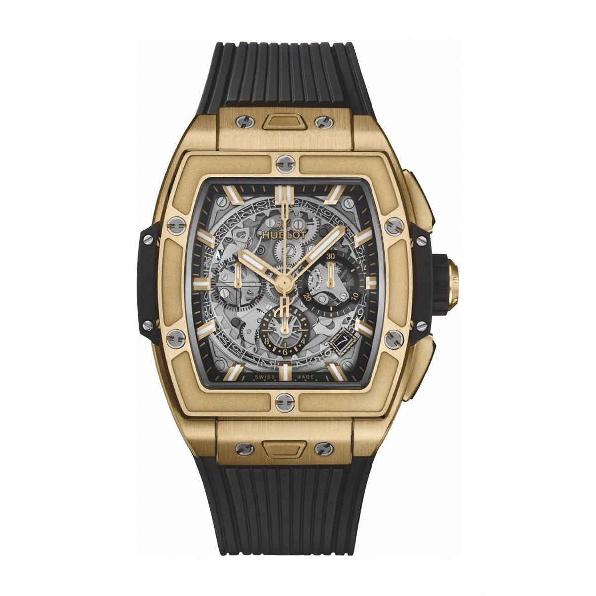 Đồng Hồ Hublot 642.Vx.0130.Rx Big Bang Skeleton Dial Nam Đen Vàng