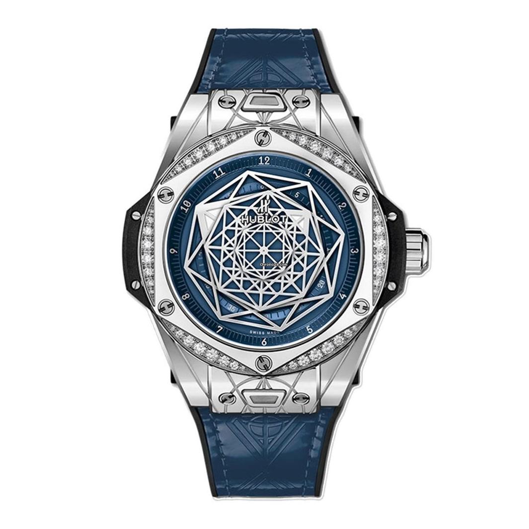 Đồng Hồ Hublot 465-Ss-7179-Vr-1204-Mxm19 Big Bang 39 Mm Watch Nữ Xanh Dương