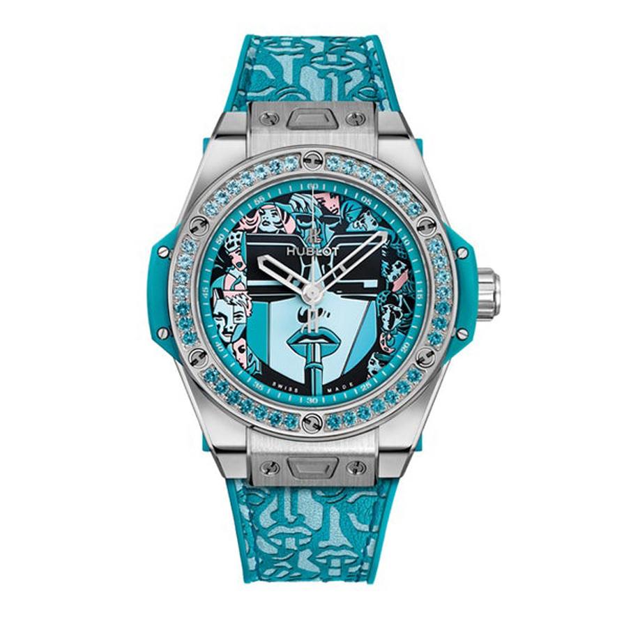 Đồng Hồ Hublot 465-Sx-1190-Vr-1207-Lip19 Big Bang 39 Mm Watch Nữ Xanh Ngọc