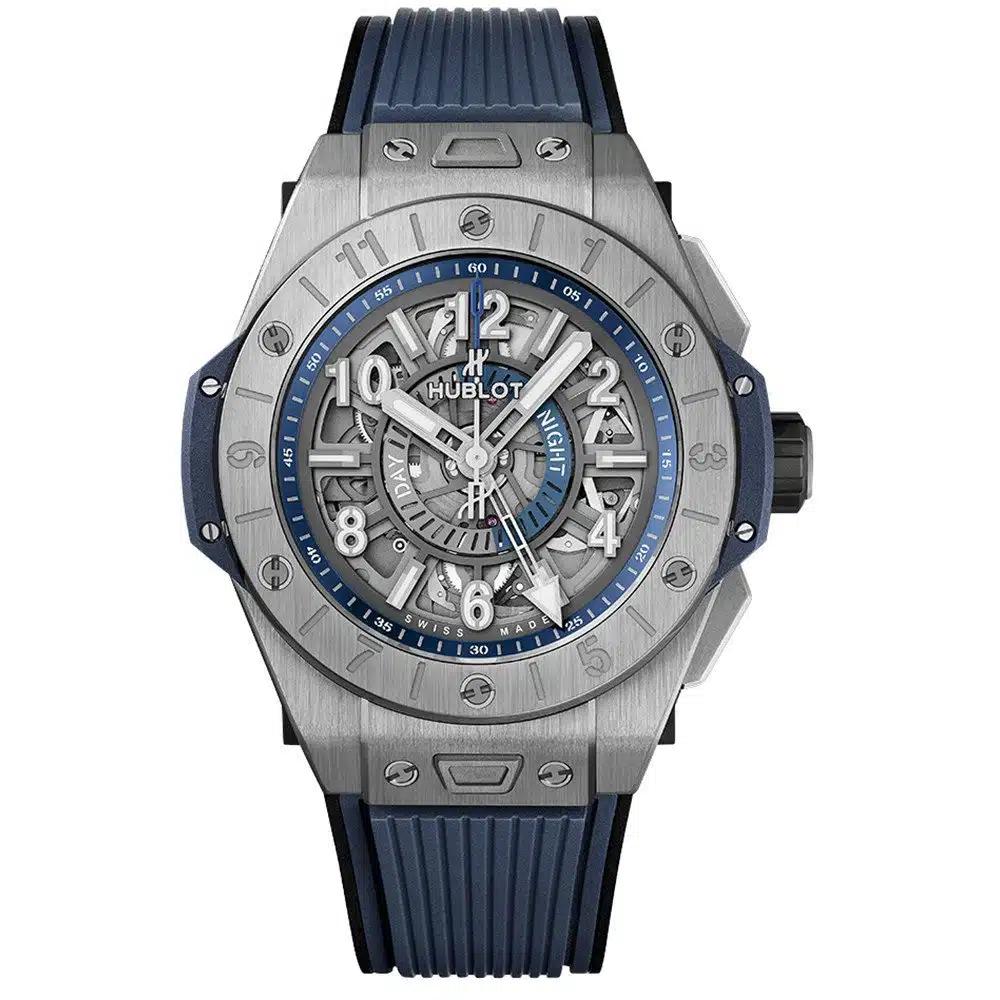 Đồng Hồ Hublot 471.Nx.7112.Rx Big Bang Unico Gmt 45Mm Nam Xanh Dương