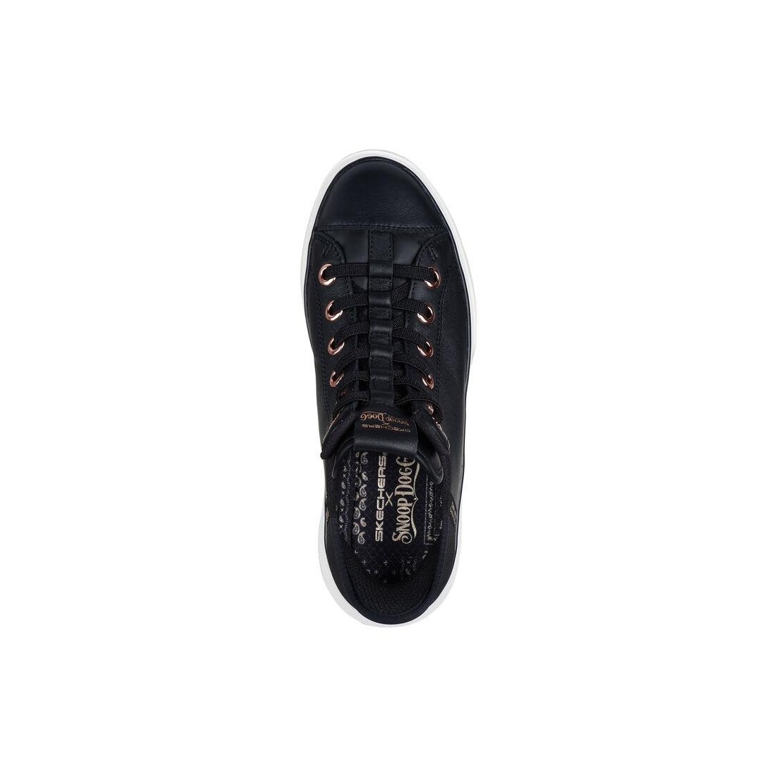 Giày Skechers Premium Leather Slip-Ins Snoop One - Og Nữ Đen Trắng