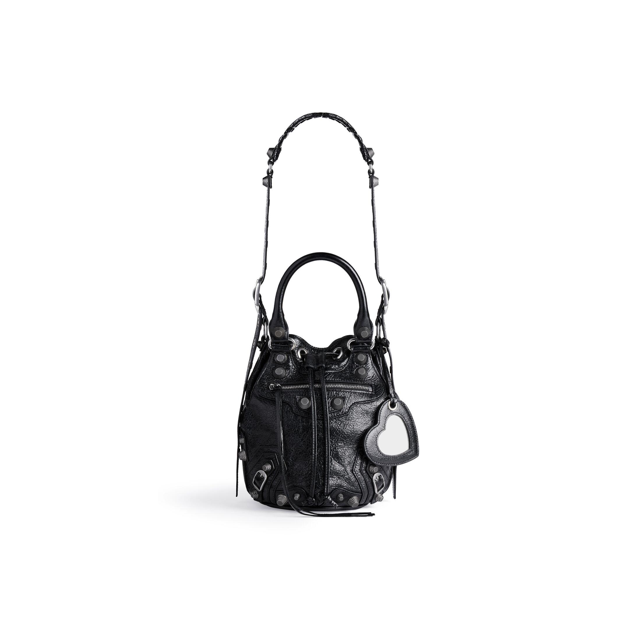 Túi Balenciaga Le Cagole Small Bucket Bag Nữ Đen