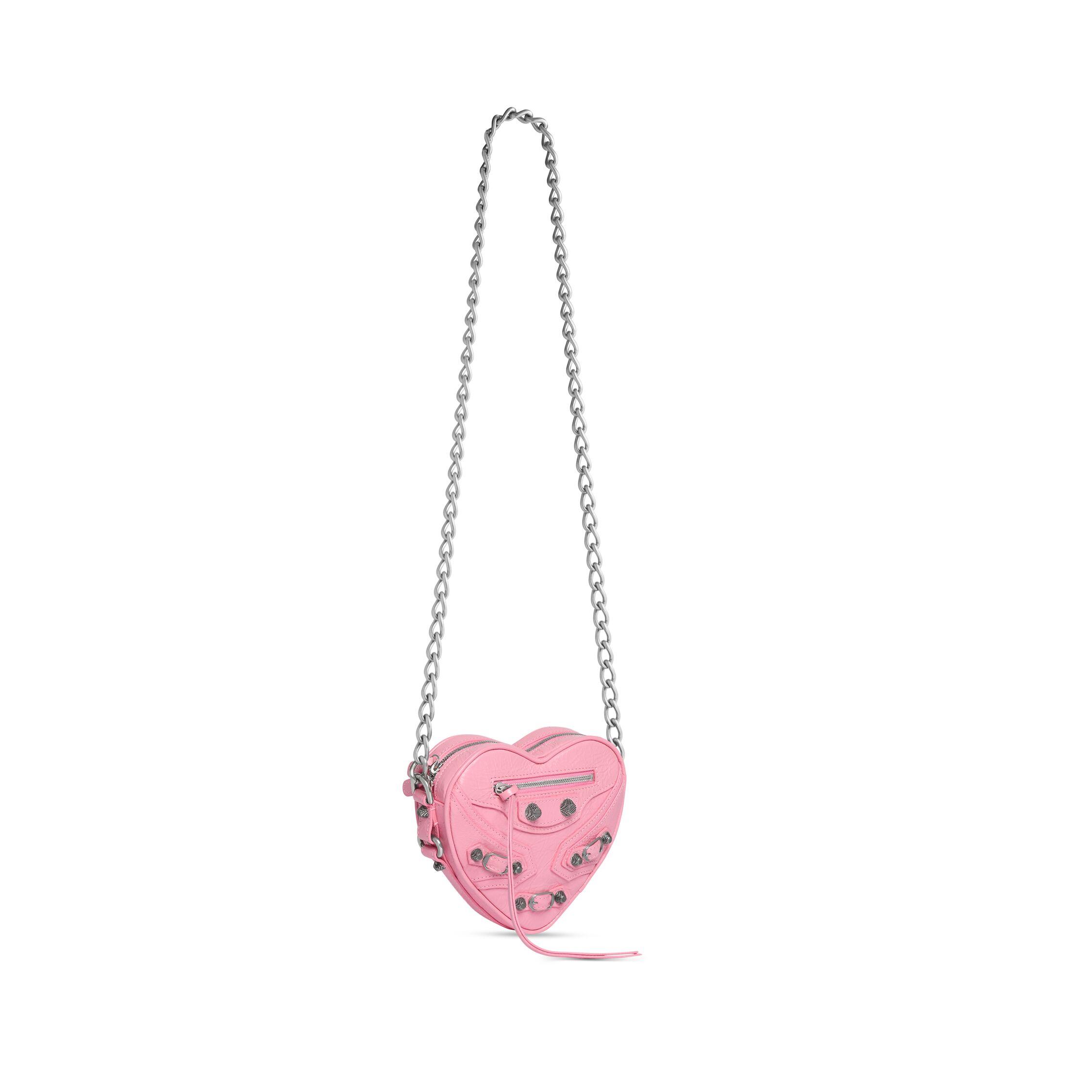 Túi Balenciaga Le Cagole Heart Mini Bag Nữ Hồng