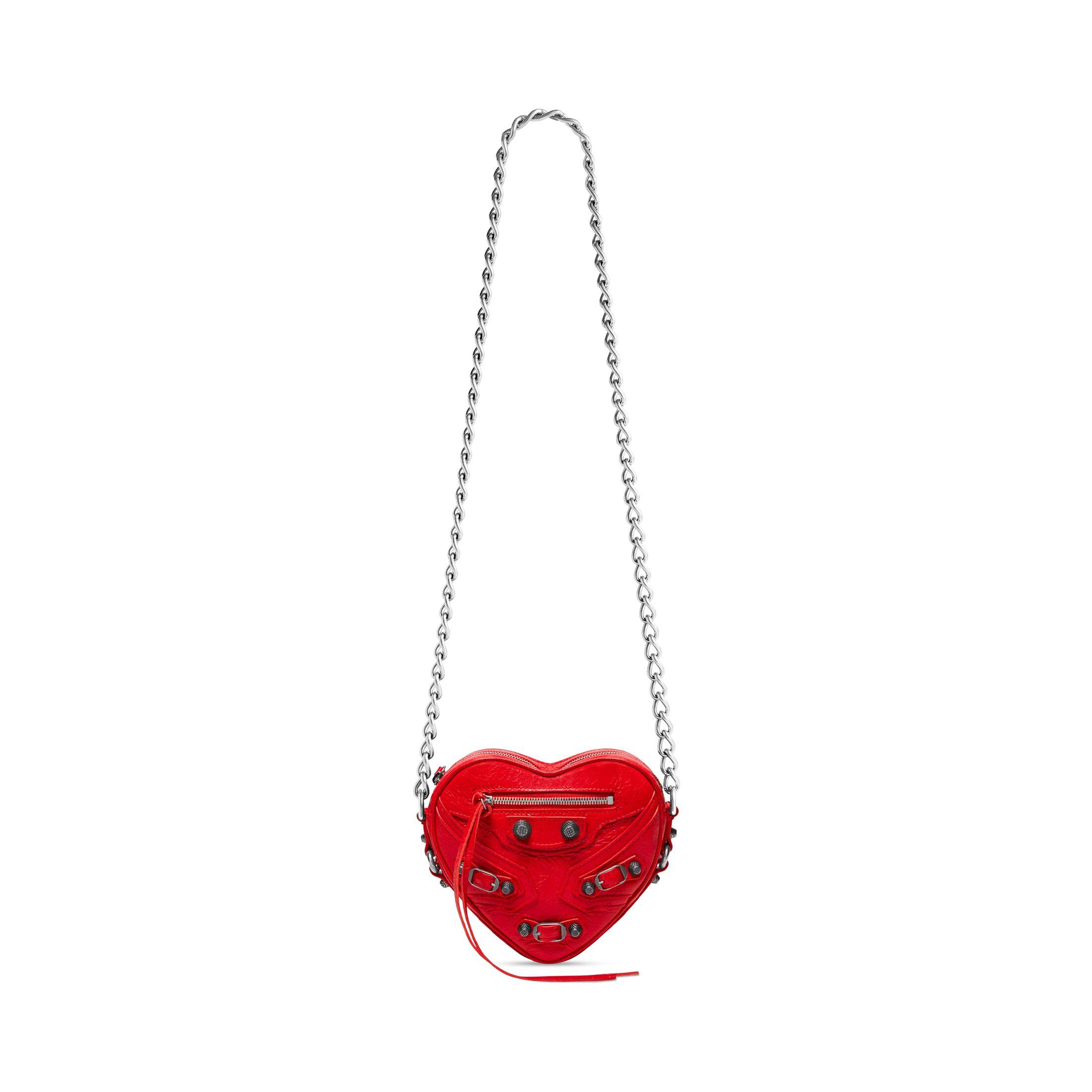 Túi Balenciaga Le Cagole Heart Mini Bag Nữ Đỏ