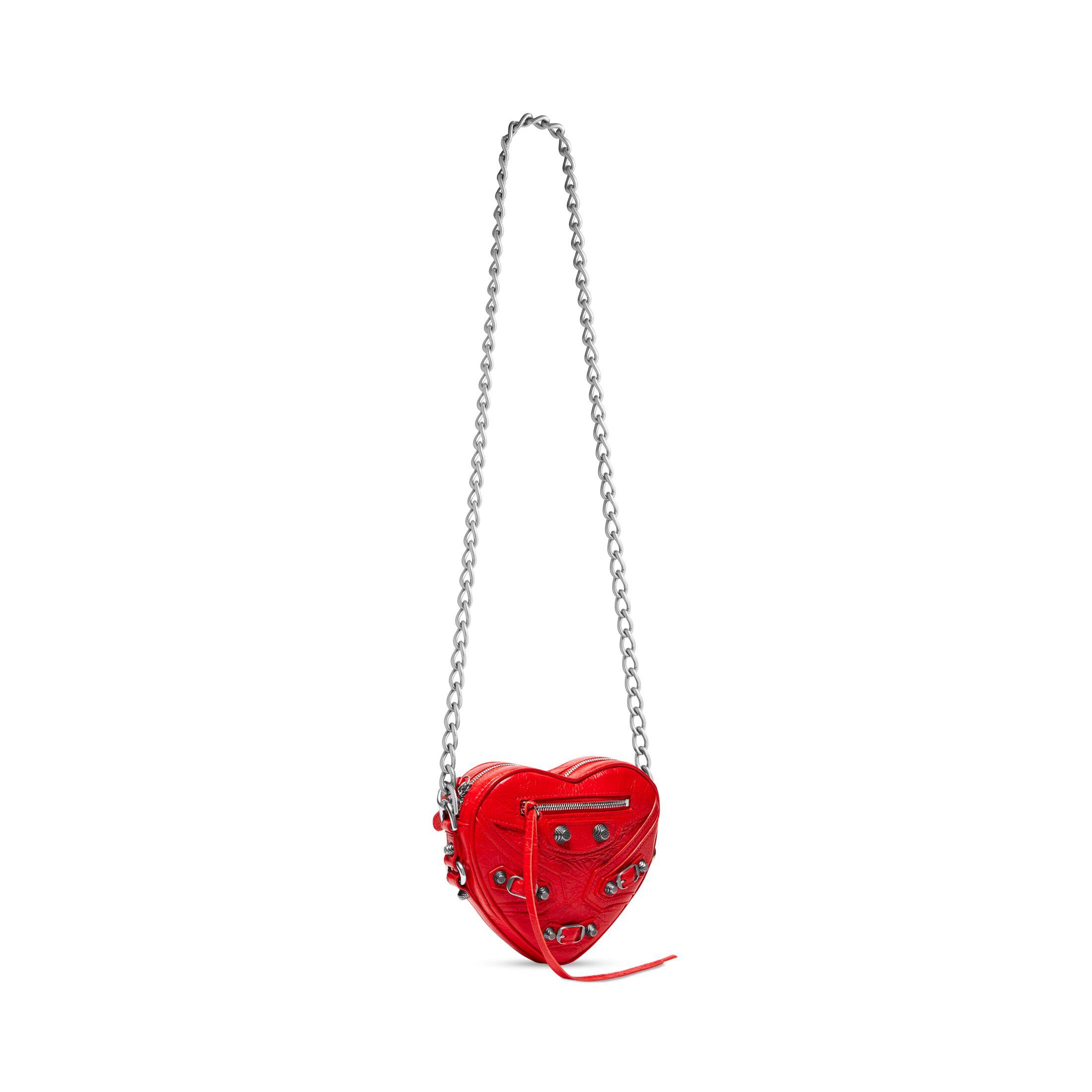 Túi Balenciaga Le Cagole Heart Mini Bag Nữ Đỏ