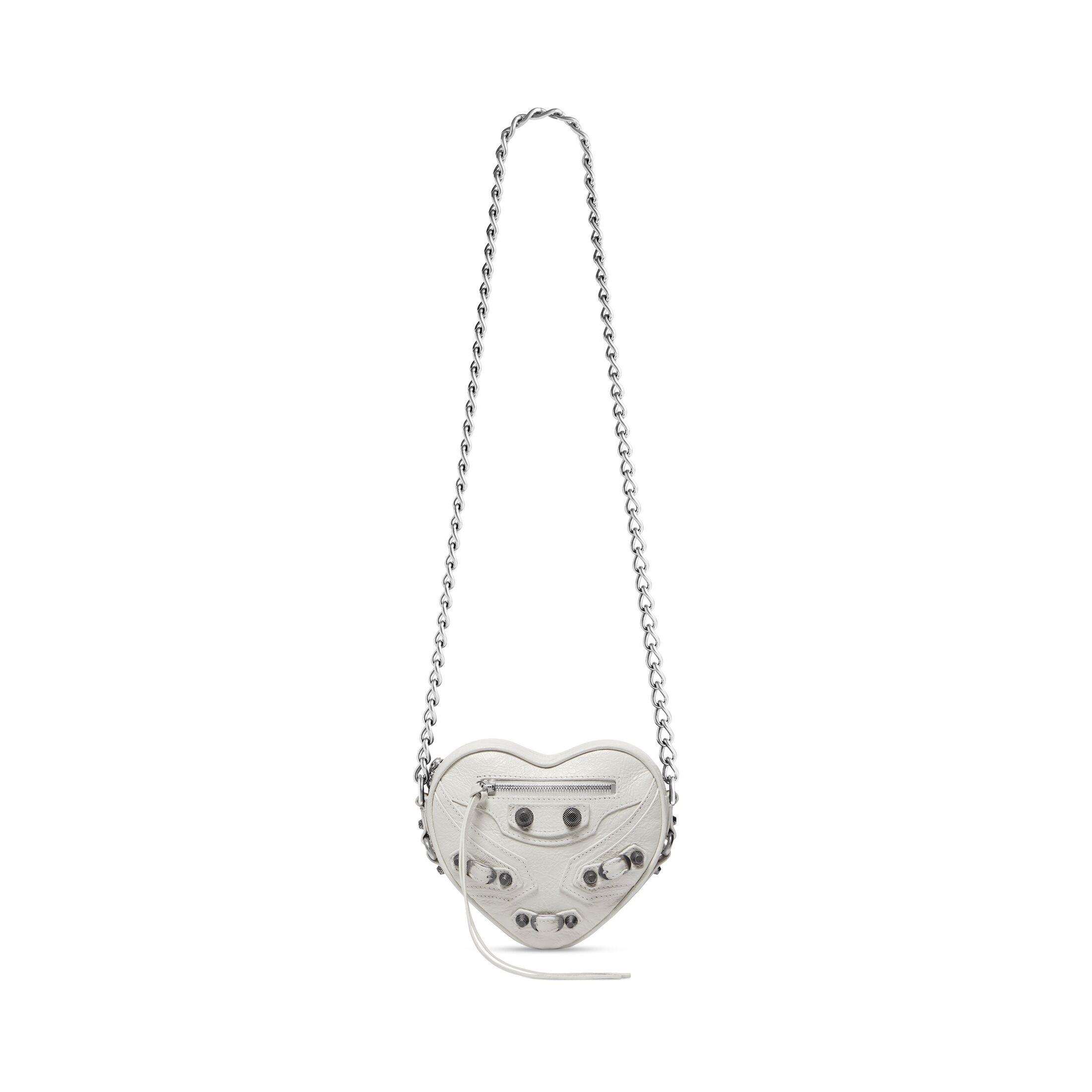 Túi Balenciaga Le Cagole Heart Mini Bag Nữ Trắng