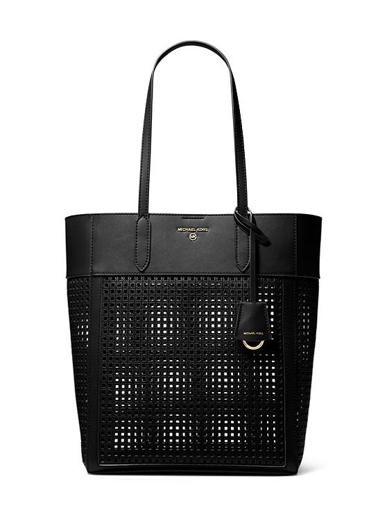 Túi Michael Kors Sinclair Large Perforated Leather Tote Bag Nữ Đen