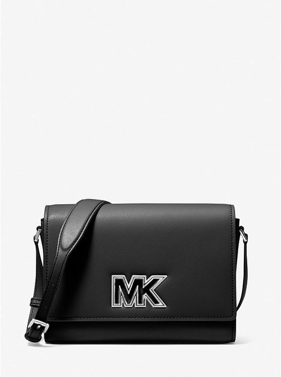 Túi Michael Kors Mimi Medium Leather Messenger Bag Nữ Đen