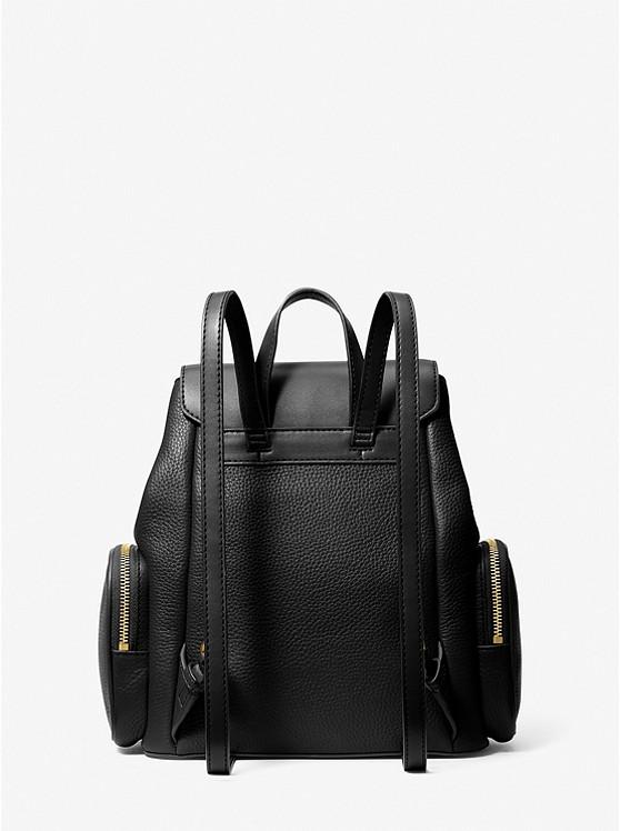 Túi Michael Kors Jet Set Medium Pebbled Leather Backpack Nữ Đen