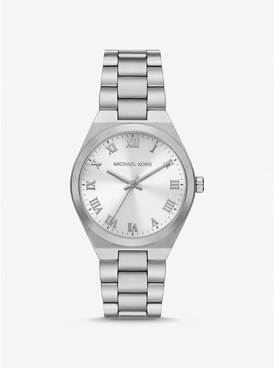 Đồng Hồ Michael Kors Lennox Silver-Tone Watch Nữ Bạc