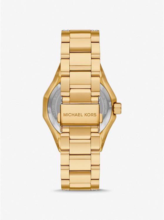 Đồng Hồ Michael Kors Oversized Raquel Pavé Gold-Tone Watch Nữ Vàng