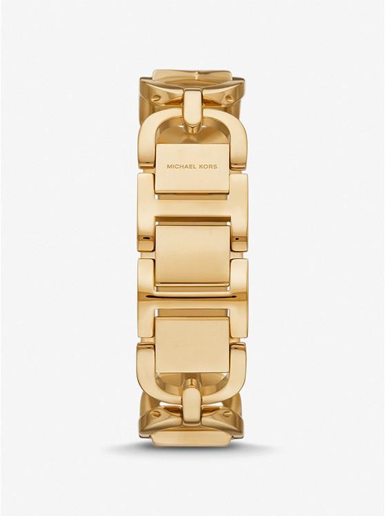 Đồng Hồ Michael Kors Mini Empire Gold-Tone Watch Nữ Vàng