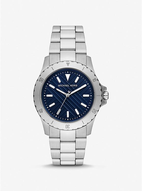 Đồng Hồ Michael Kors Slim Everest Silver-Tone Watch Nữ Bạc