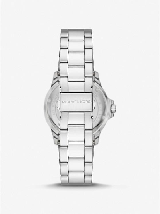 Đồng Hồ Michael Kors Slim Everest Silver-Tone Watch Nữ Bạc