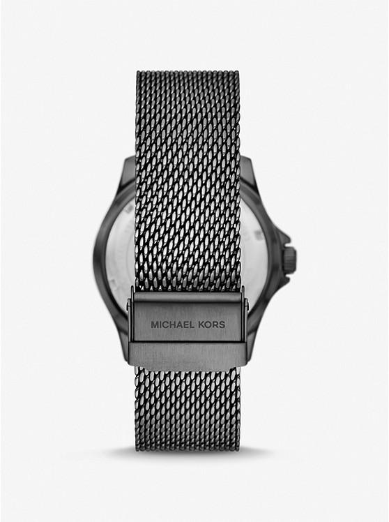 Đồng Hồ Michael Kors Oversized Slim Everest Gunmetal Mesh Watch Nữ Xám