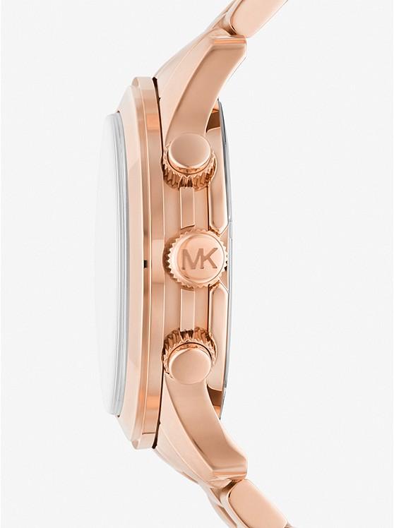 Đồng Hồ Michael Kors Oversized Runway Rose Gold-Tone Watch Nữ Vàng Hồng