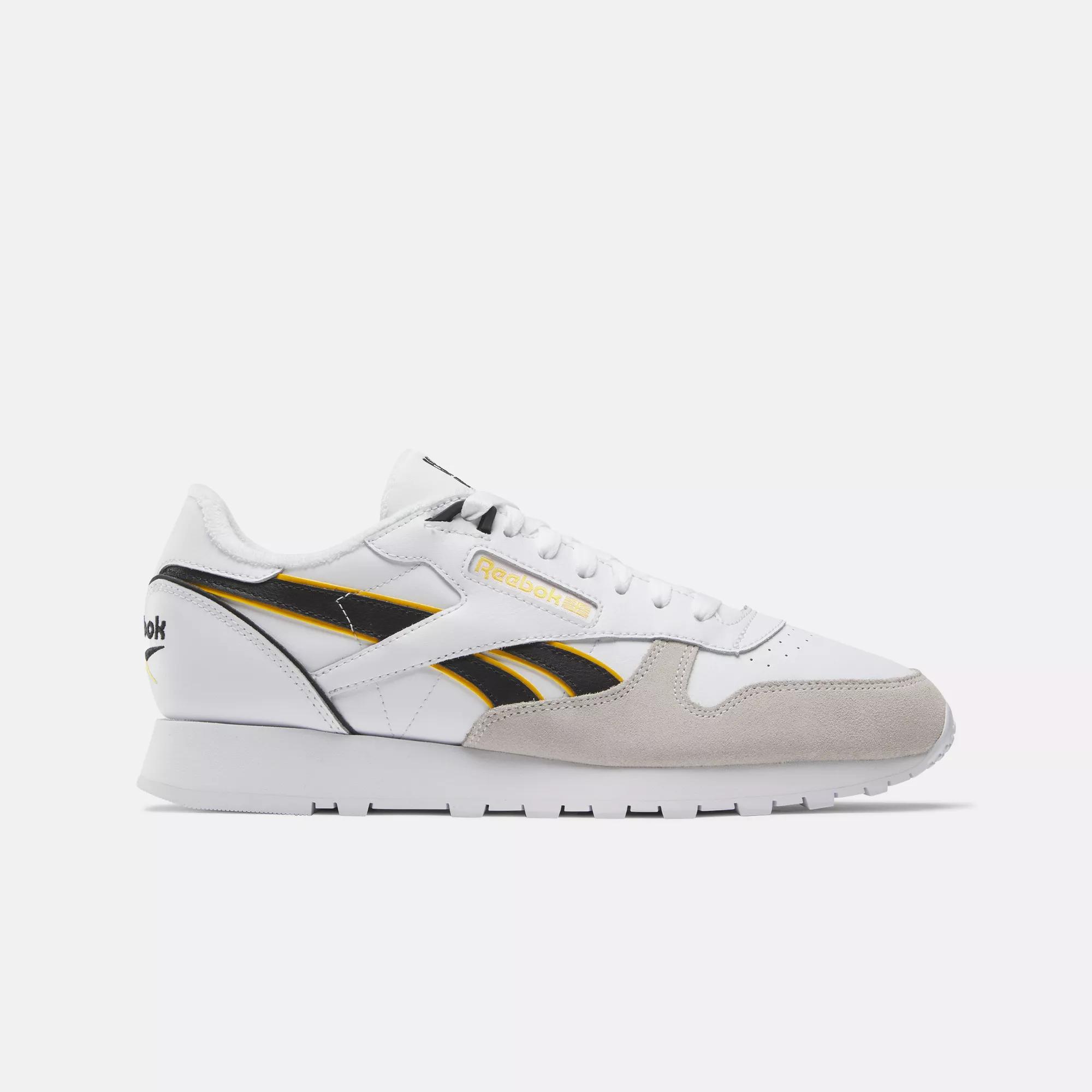 Giày Reebok Classic Leather Nam Trắng Đen