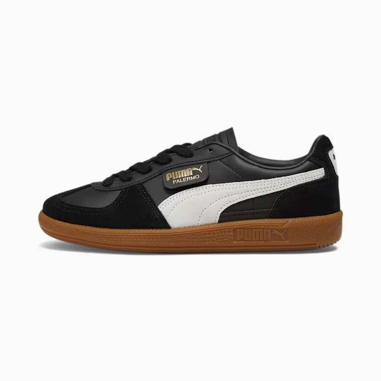 Giày Puma Palermo Leather Sneakers Nữ Đen