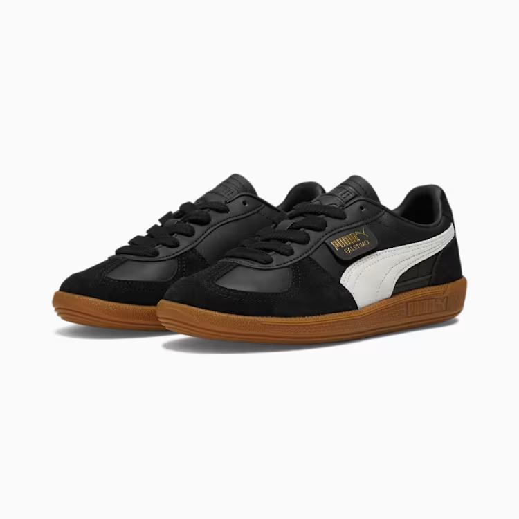 Giày Puma Palermo Leather Sneakers Nữ Đen