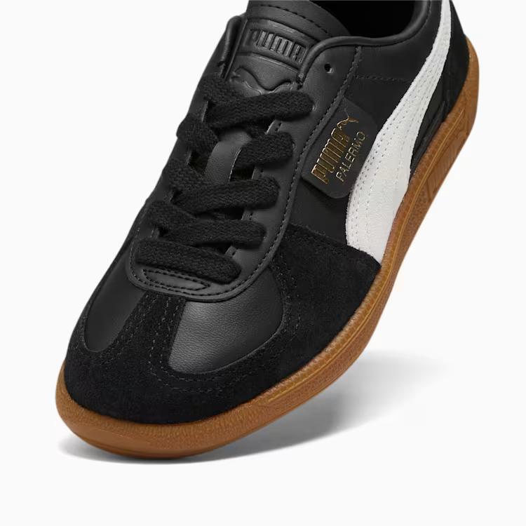 Giày Puma Palermo Leather Sneakers Nữ Đen