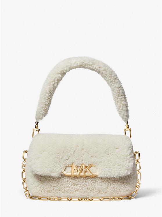 Túi Michael Kors Parker Medium Shearling Shoulder Bag Nữ Trắng