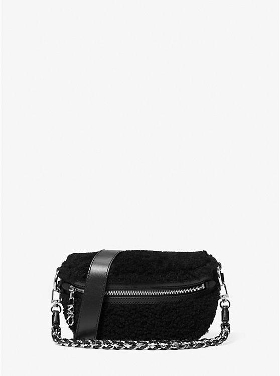 Túi Michael Kors Slater Extra-Small Shearling Sling Pack Nữ Đen