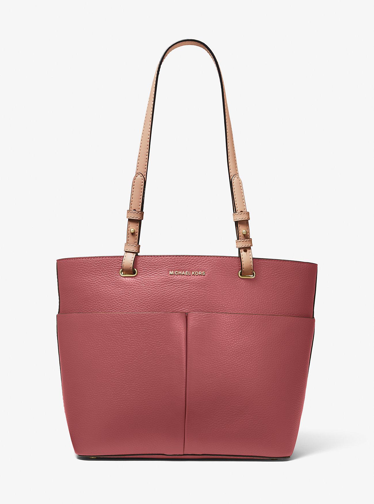 Túi Michael Kors Bedford Medium Pebbled Leather Tote Nữ Hồng